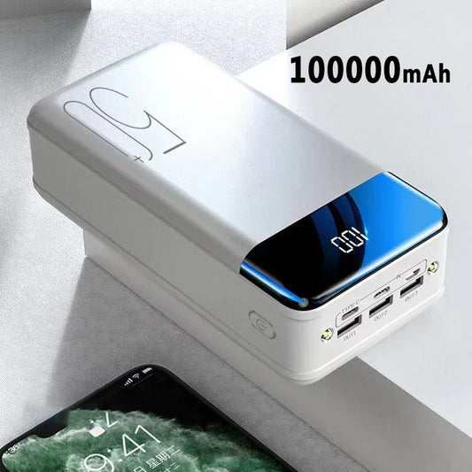 100000mAh Power Bank – Ultra Fast Charging External Battery for Phones, Tablets & Laptops